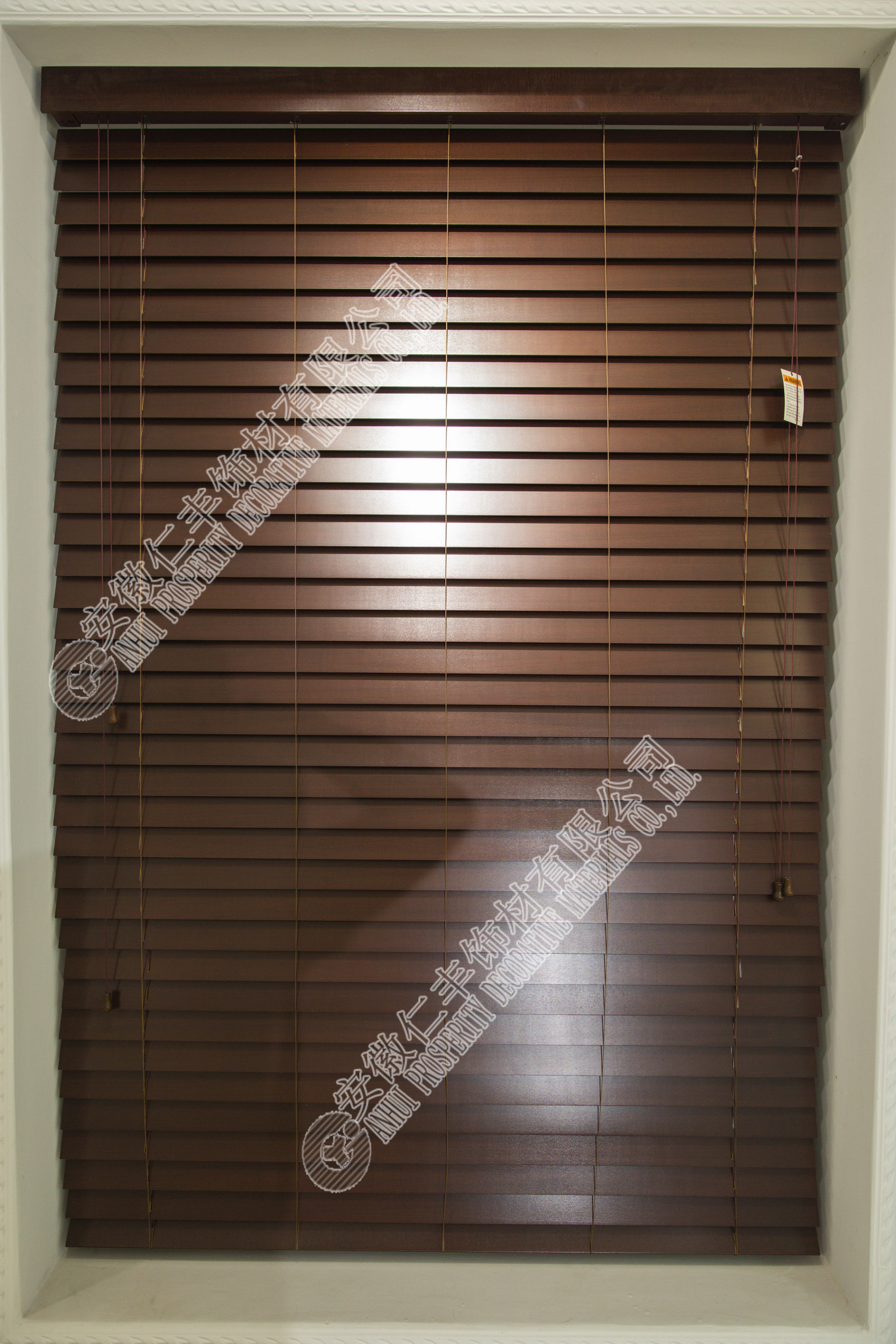 50mm PVC CORDED FAUXWOOD BLINDS