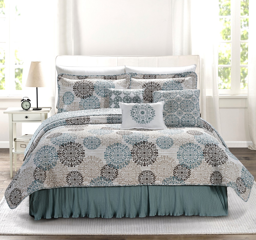 Printed Microfiber Pre-washed Quilt Set