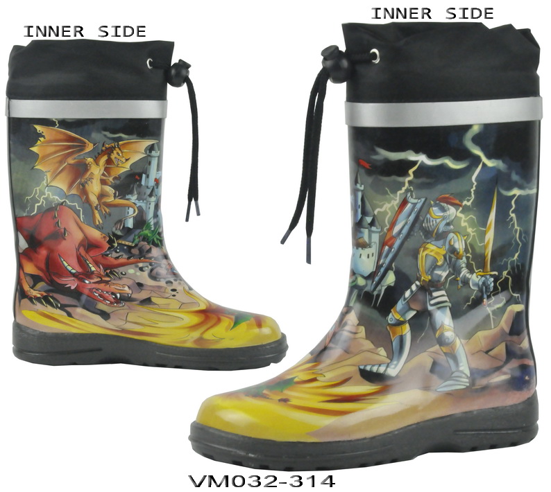 Kid's Rubber Rain Boots