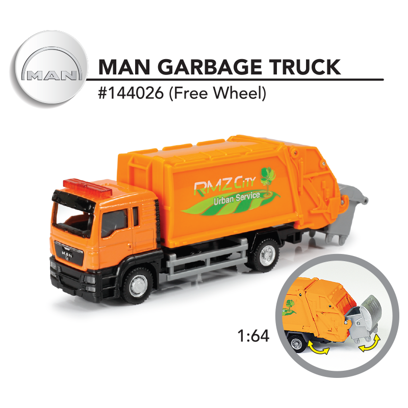 1:64 MAN Garbage Truck