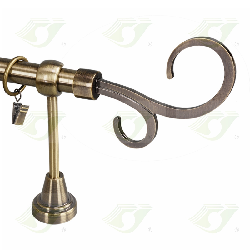 19mm High quality curtain accessories curtain rods sets ODM OEM Drapery Hardware Factory Wholesale