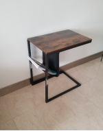 End Table with Storage Shelf