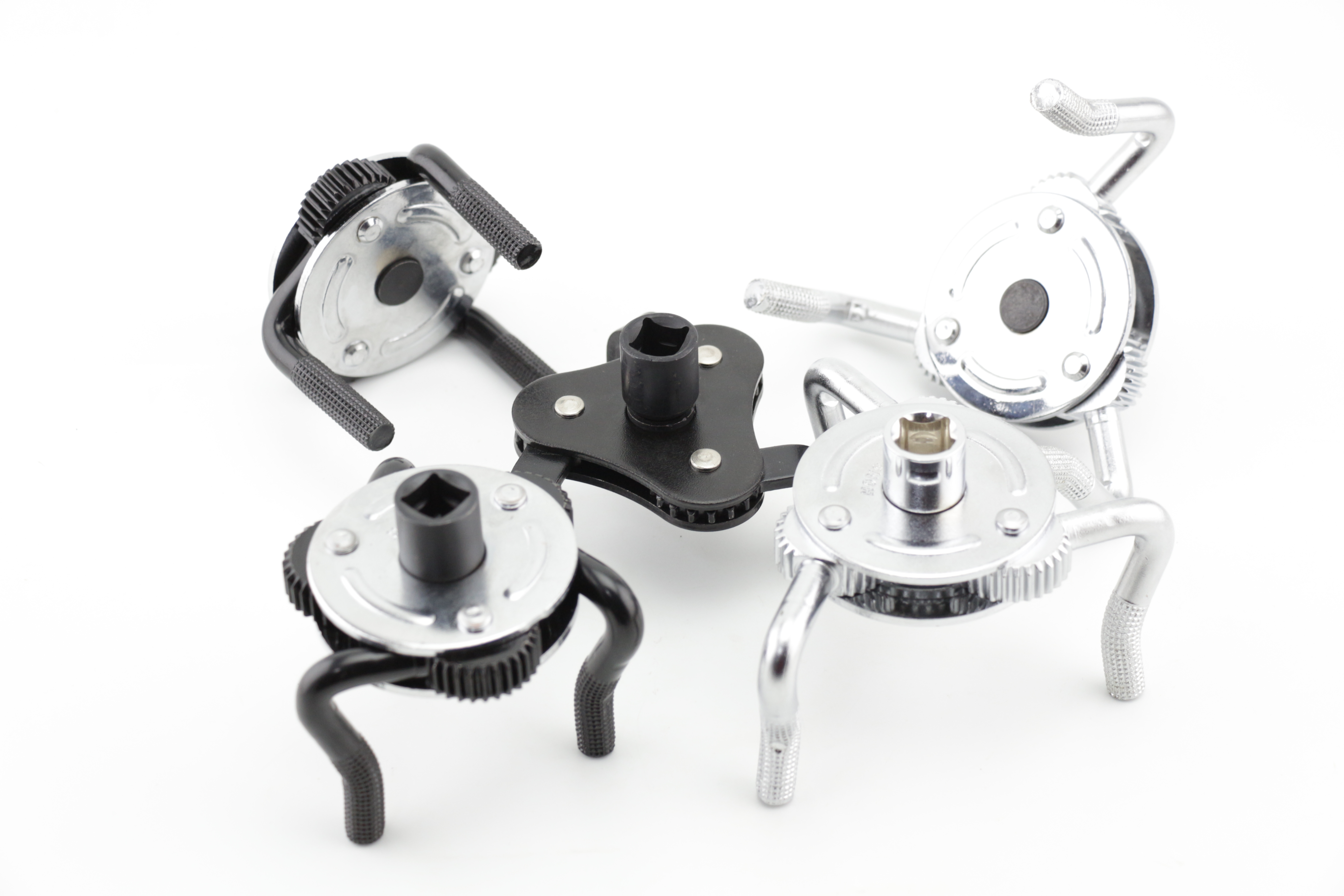 Two way oil filter wrench, three jaw oil filter wrench