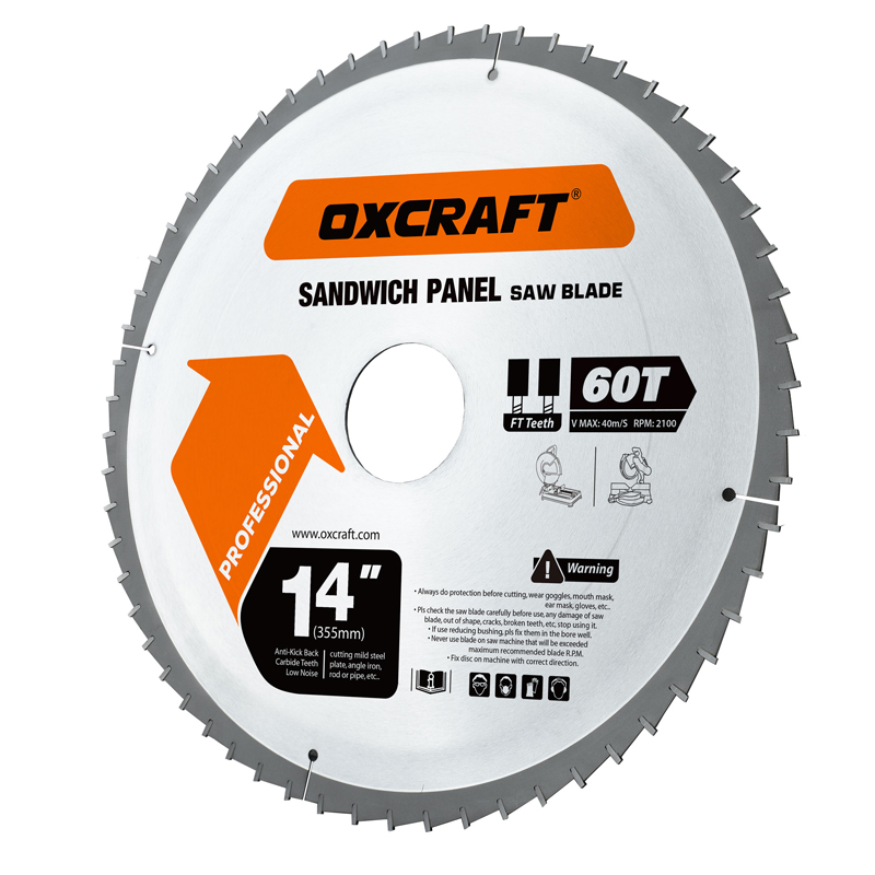 TCT saw blade for sandwich panel