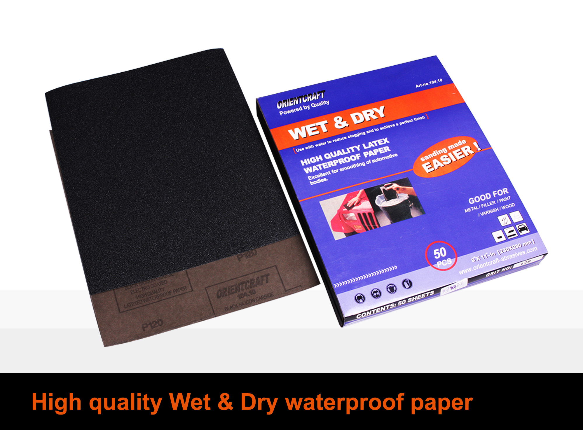 ORIENTCRAFT sand paper, High quality Wet & Dry waterproof paper
