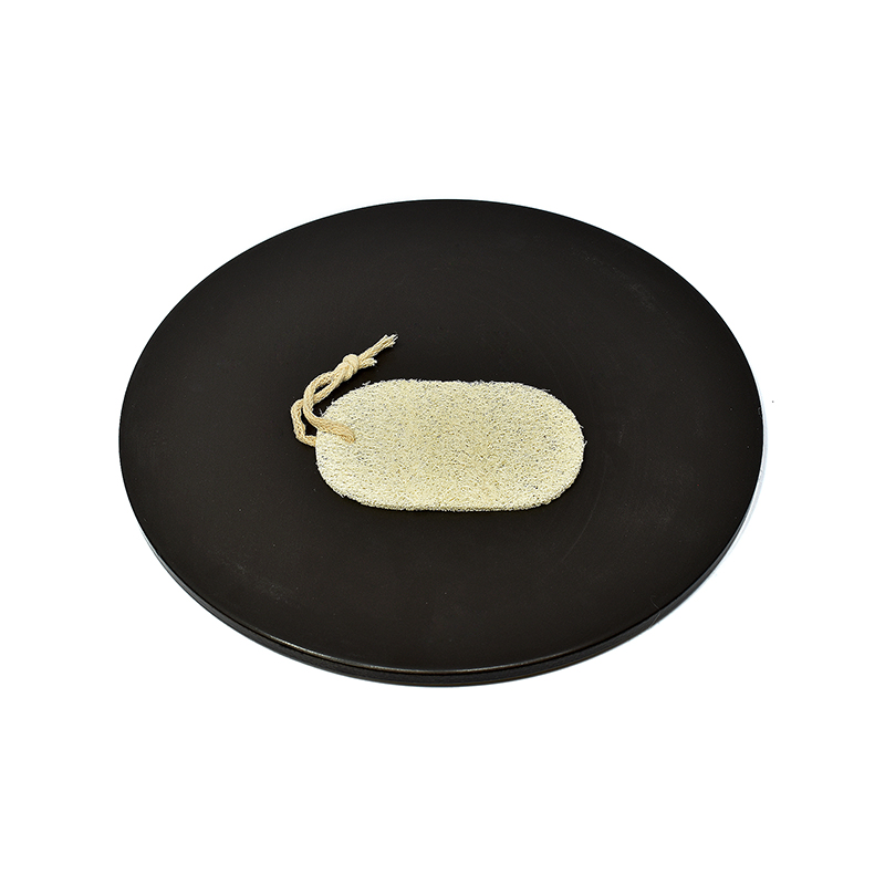 Glaze Pizza Stone With Loofah Brush