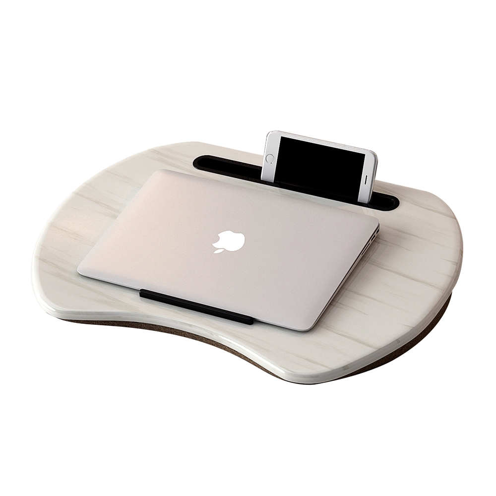 Lap Desk for Laptop, Portable Laptop Table with Phone Tablet Holder