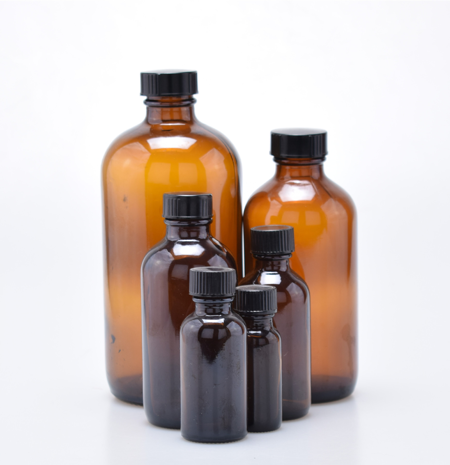 15ml 30ml 60ml 120ml 240ml 500ml Amber boston glass bottle