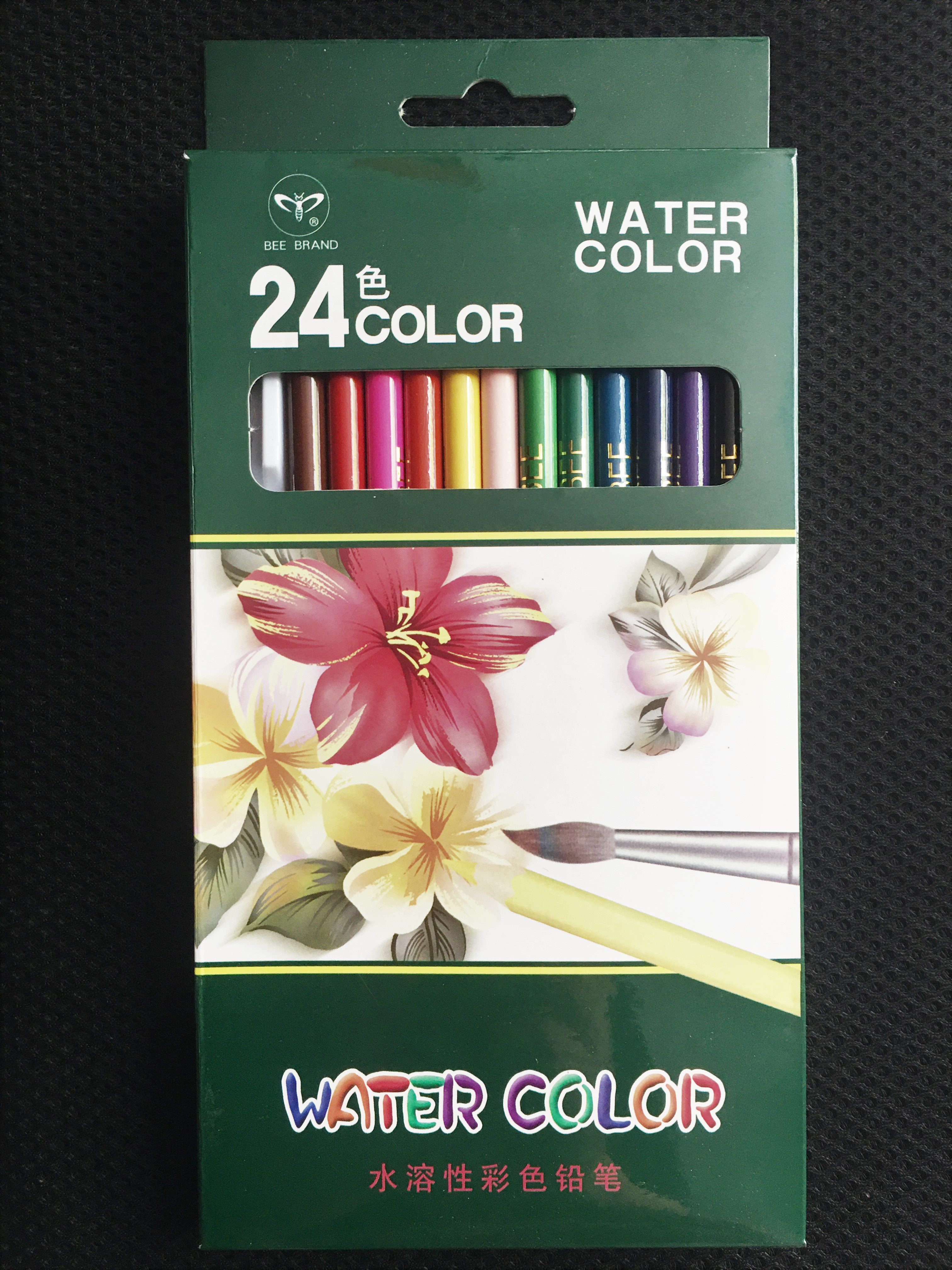 Water color pencil with dipping