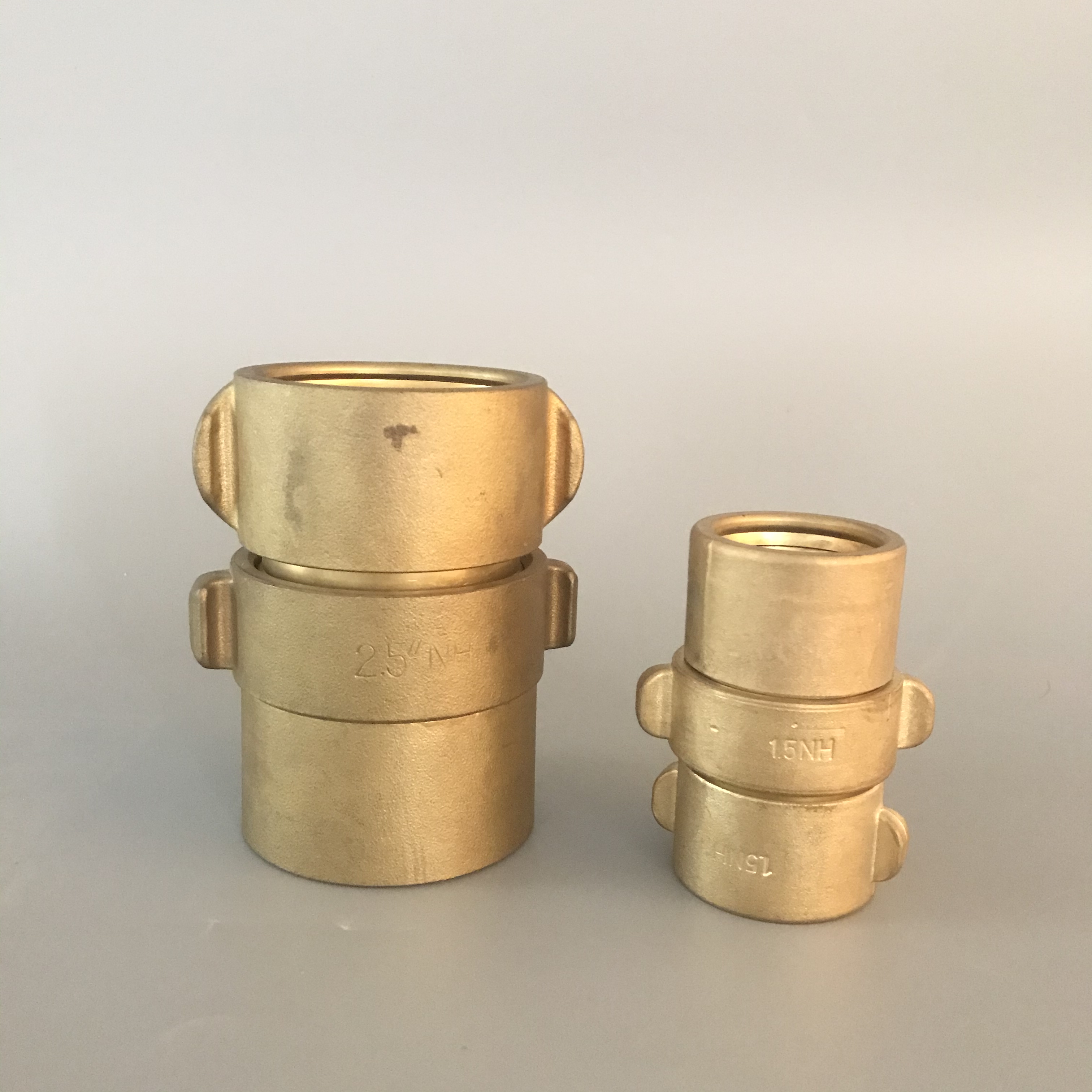 Fire fighting hose aluminium brass coupling