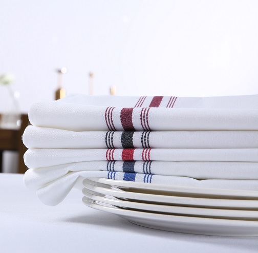 striped bistro napkin for restaurant hotel cafe
