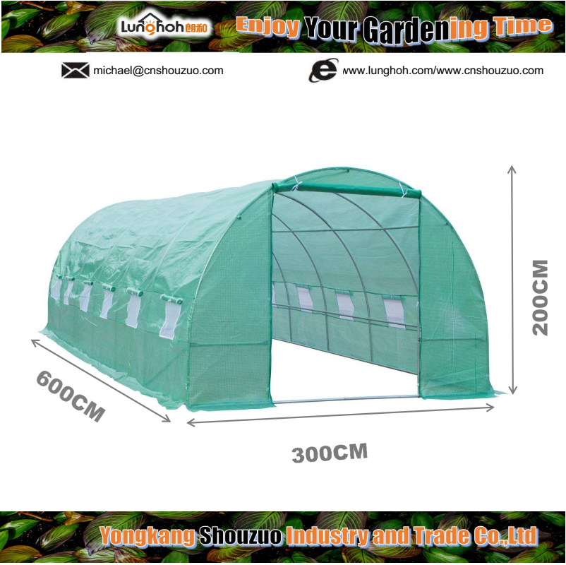 6x3m Tunnel Greenhouse