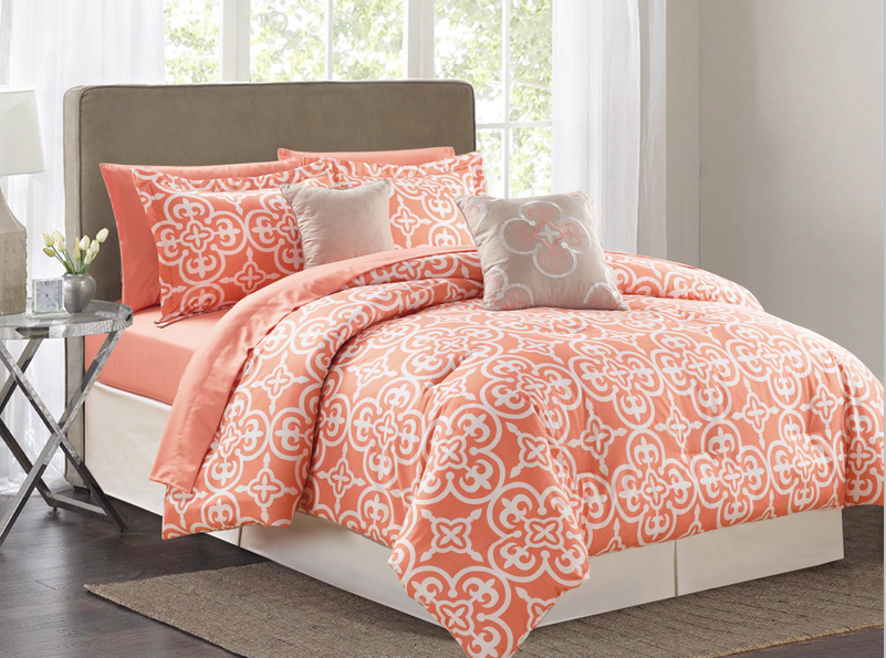 100%polystermicrofiberprintingcomforter8pcs