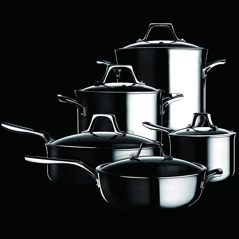 ASD Luxury 5-layer stainless steel set