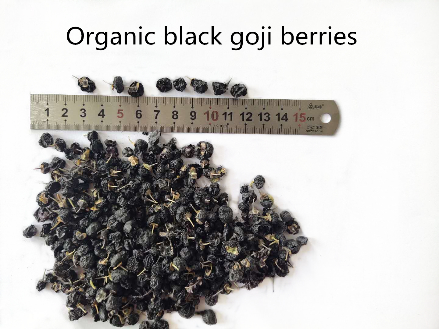 Organic black goji berries