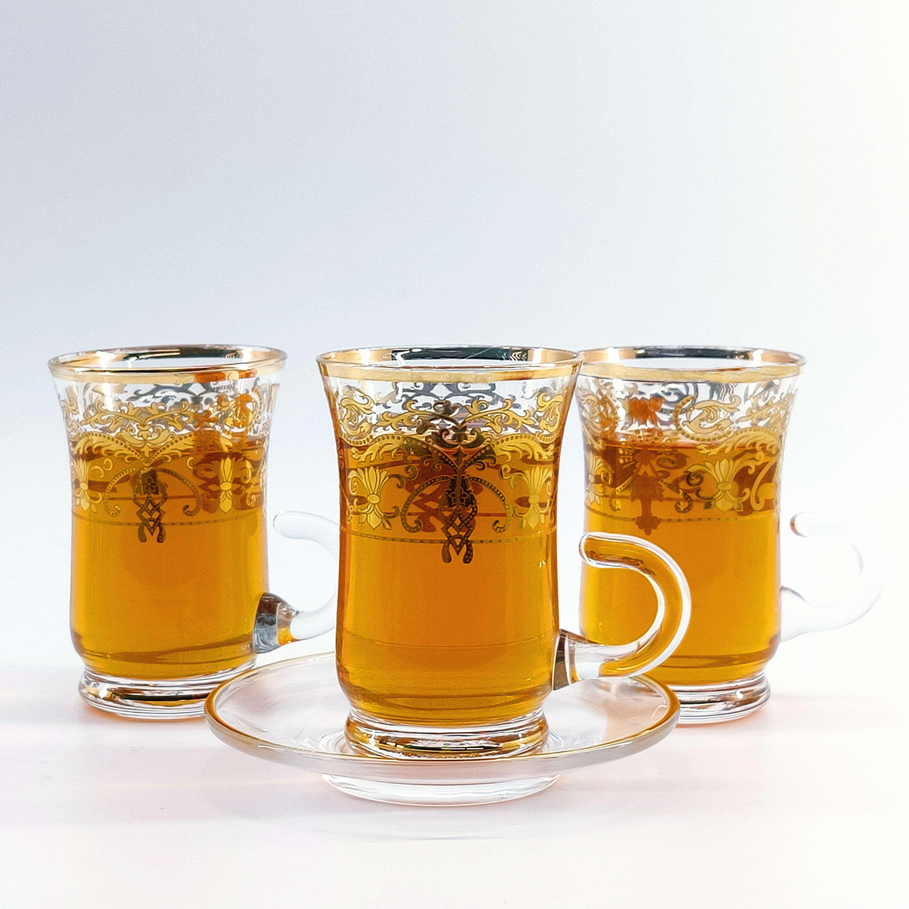 glass turkish cups