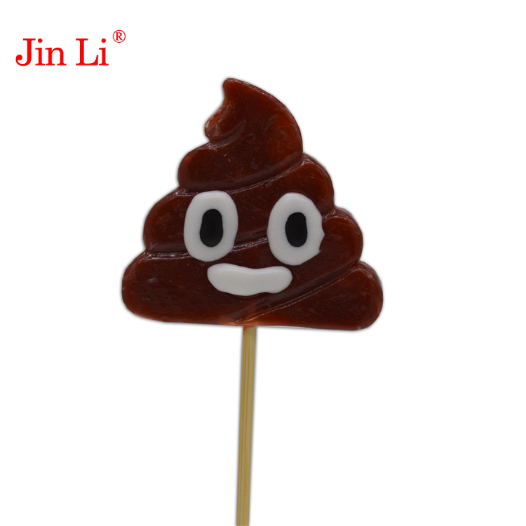 Poo shaped lollipop
