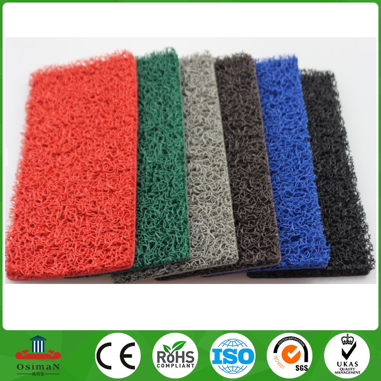 PVC coil mat with foam backing