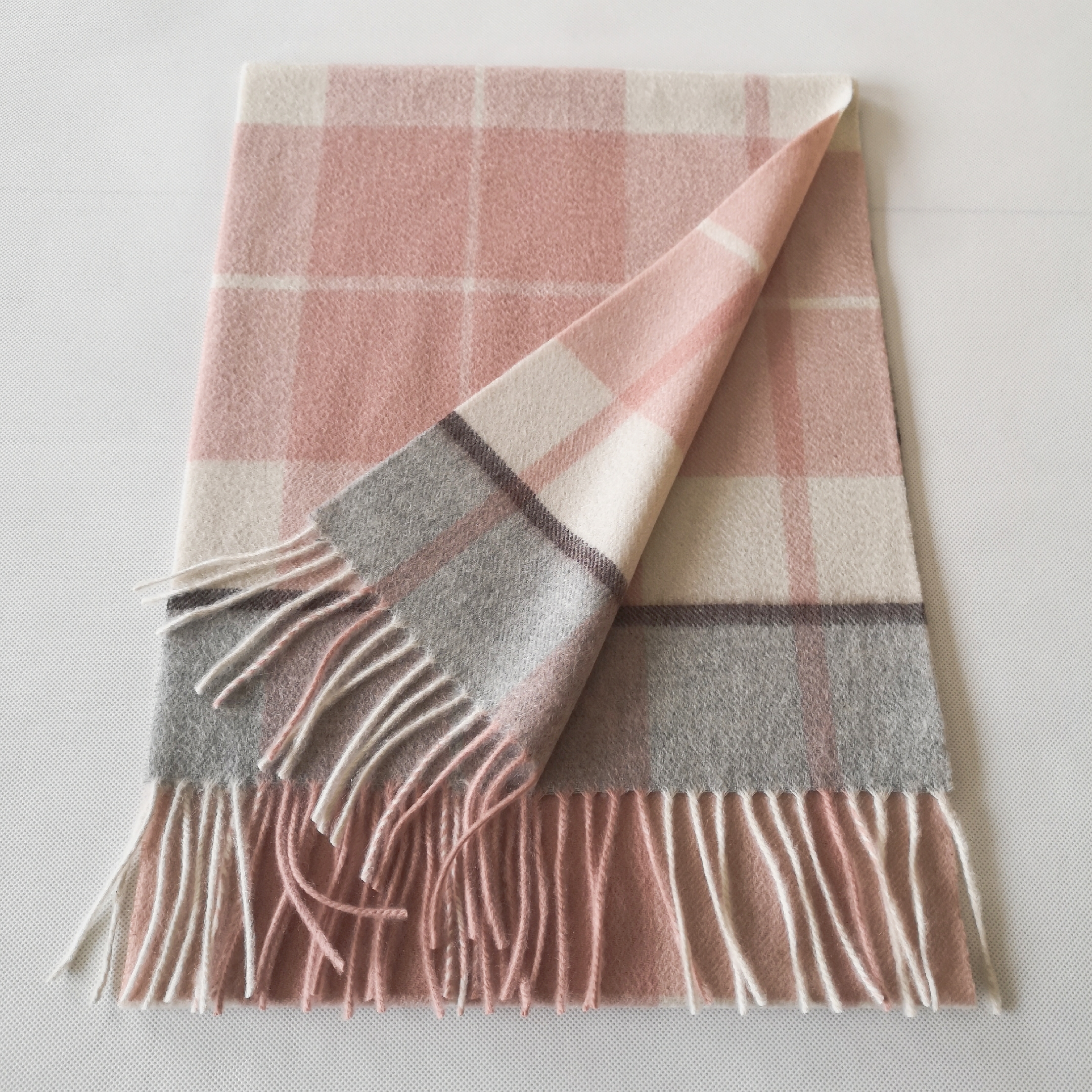 Woolen cashmere Plaid Scarf