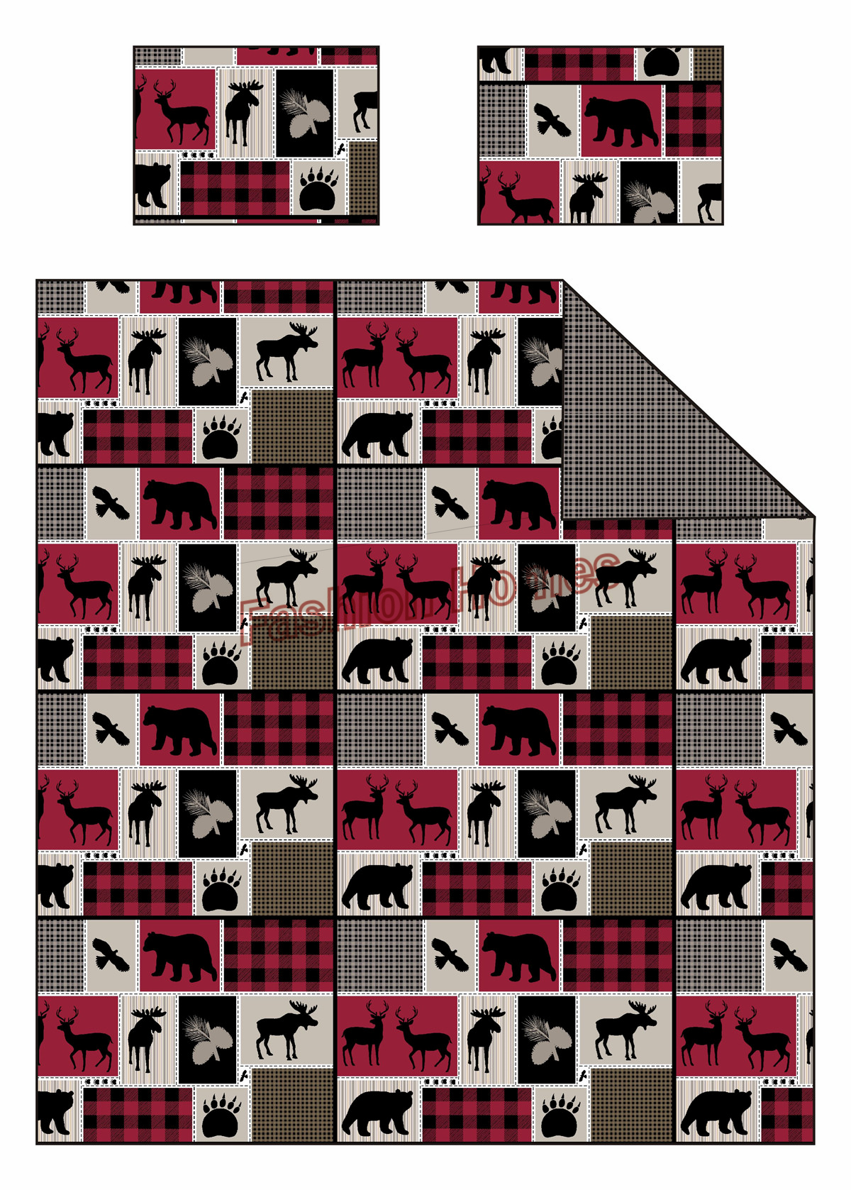 100% Polyester Christma Print Quilt