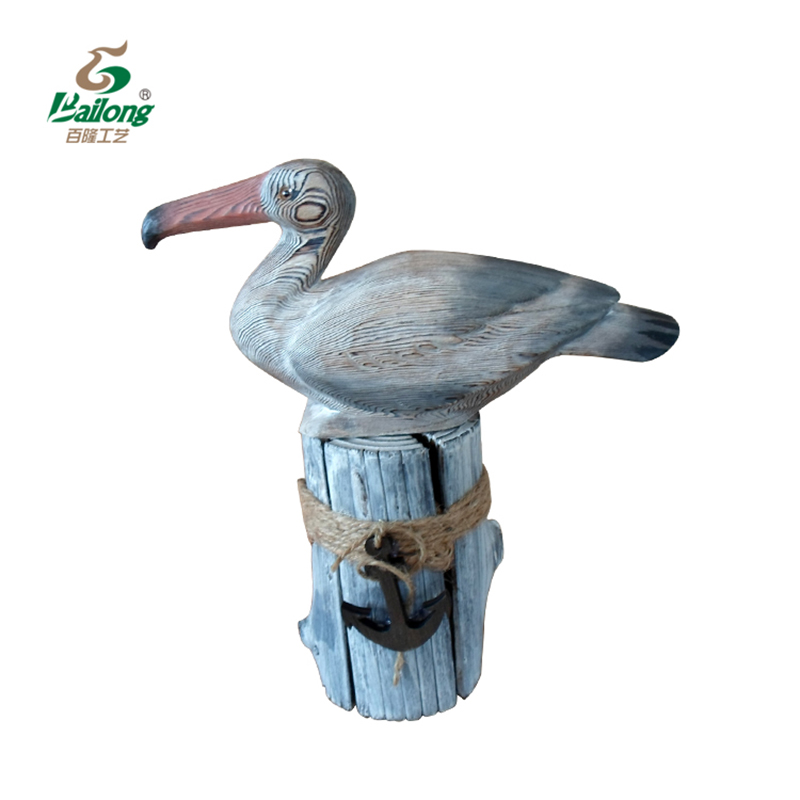 Wooden carving seabird series