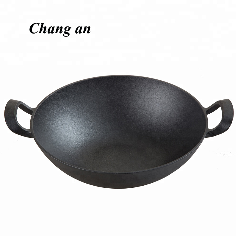 Cast iron wok