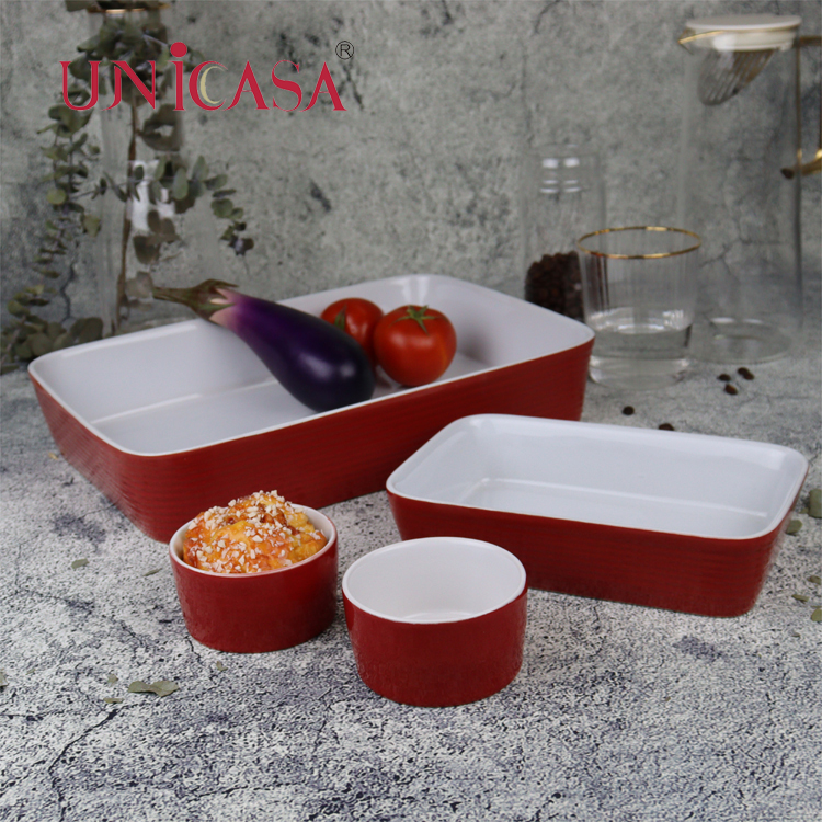 Ceramic bakeware set stoneware baking dishes dutch oven rectangular baker pie dish loaf pan oval baker square baker ramekin