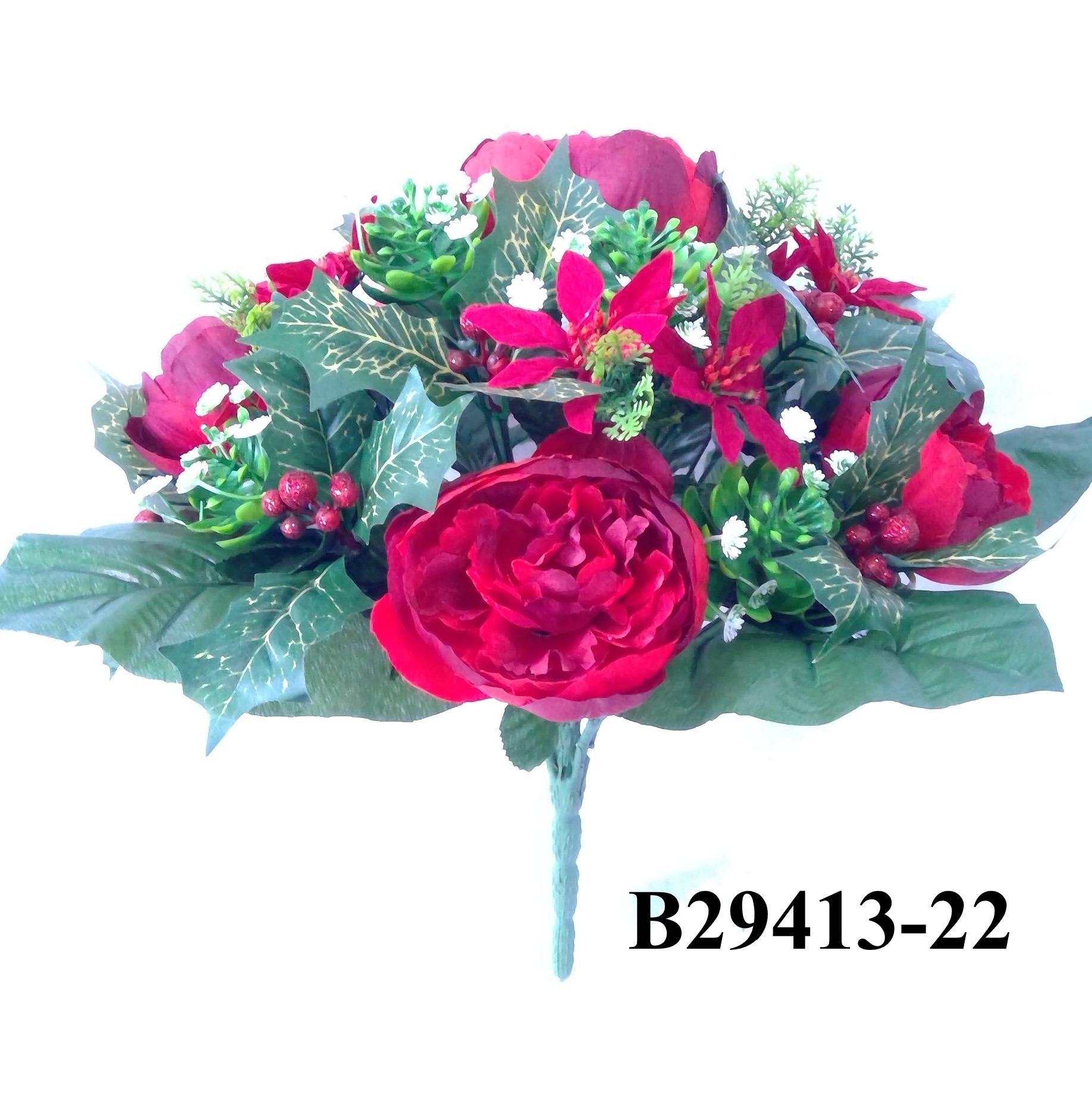 Peony Poinsettia mix bush x 22