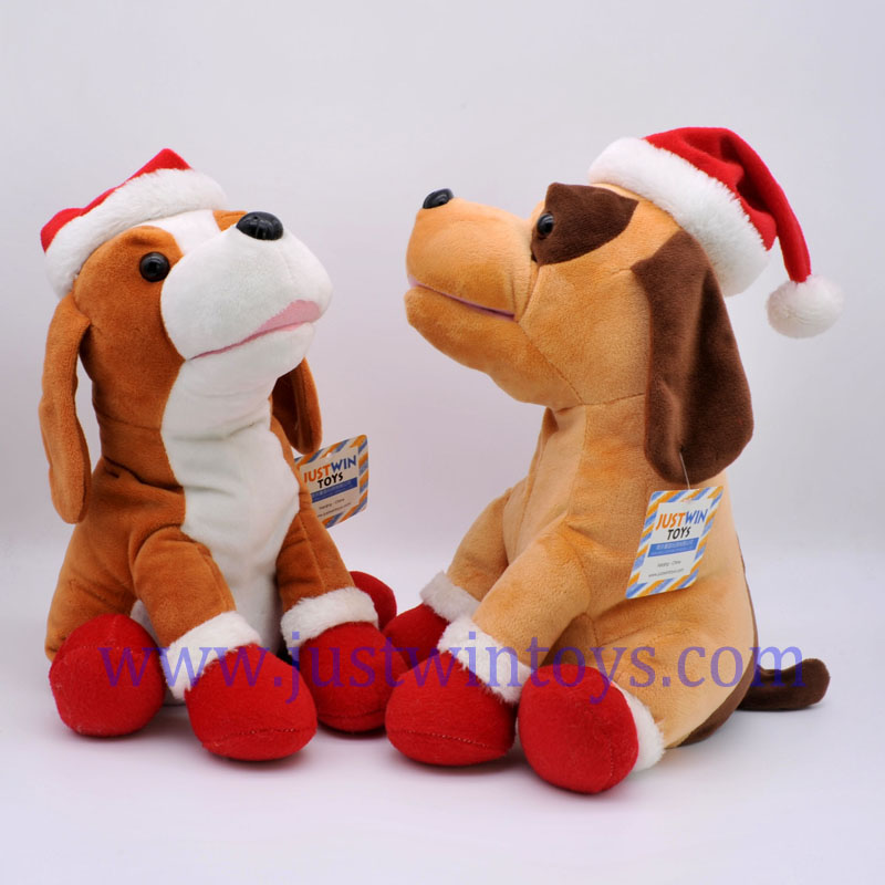 Chrtimas singing dog