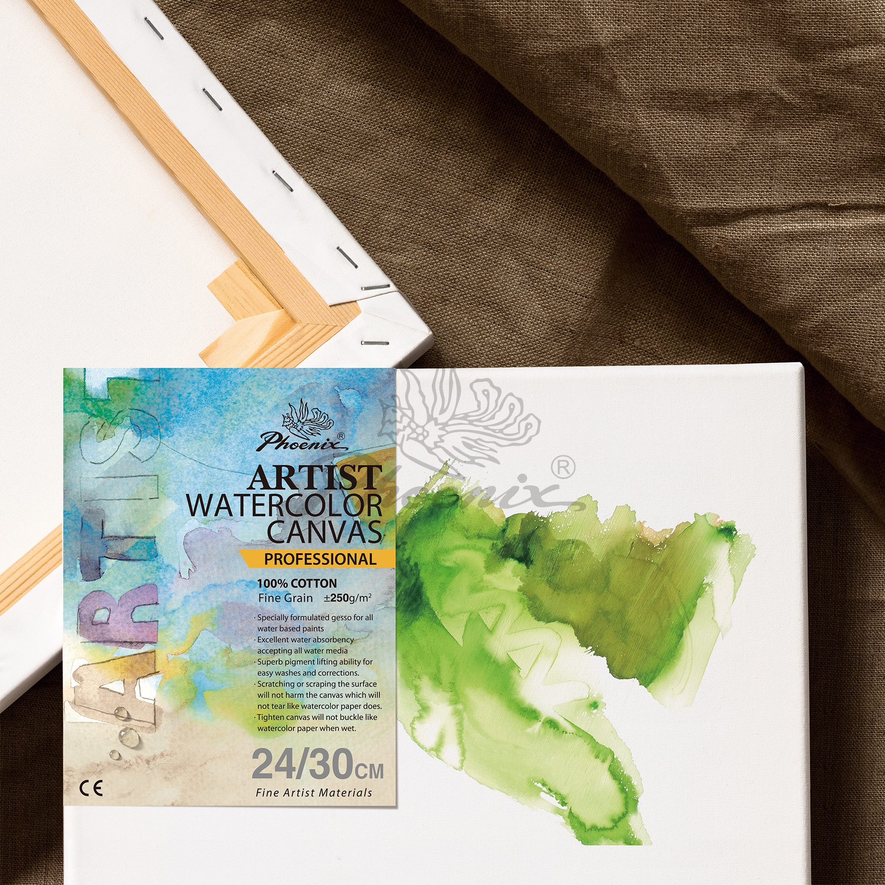 Watercolour Stretched Canvas