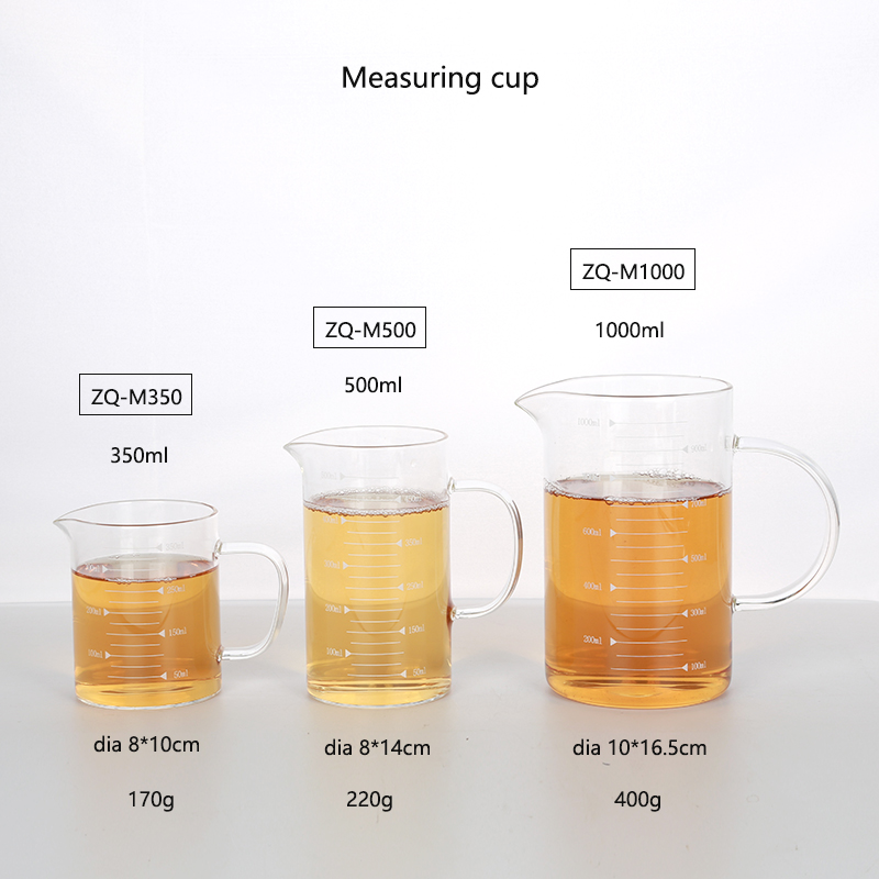 Borosilicate glass measure cup