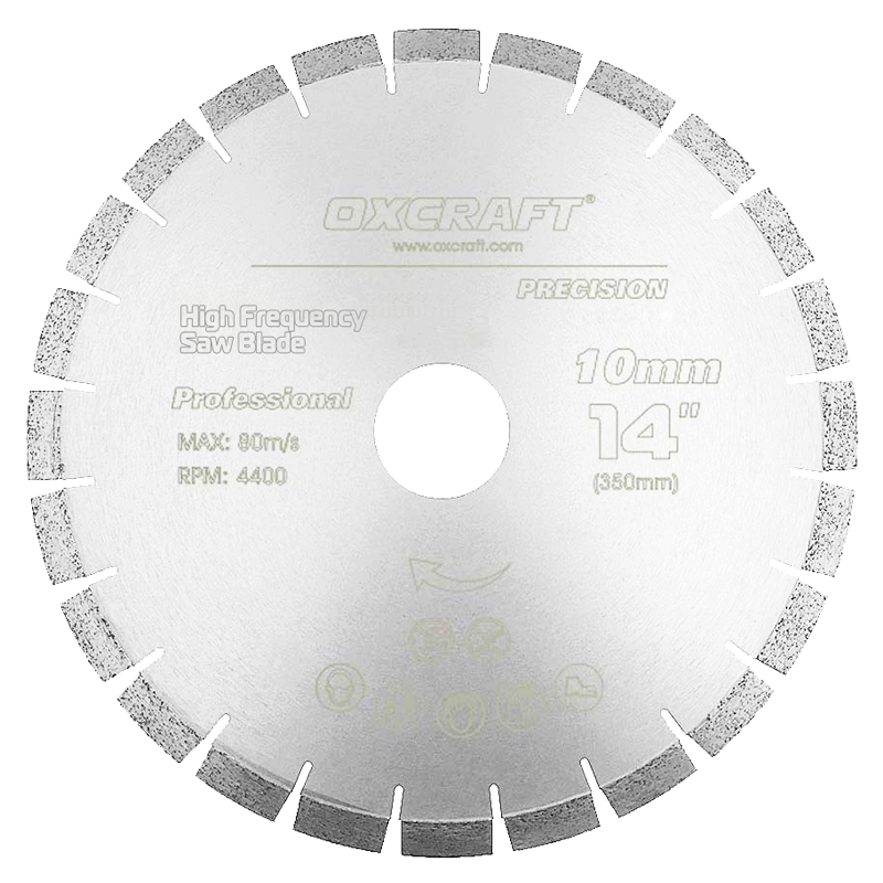 Silver brazed diamond saw blade