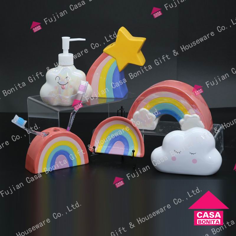 Rainbow Bathroom Gifts, Decoration, Lotion Bottle, Money Bank