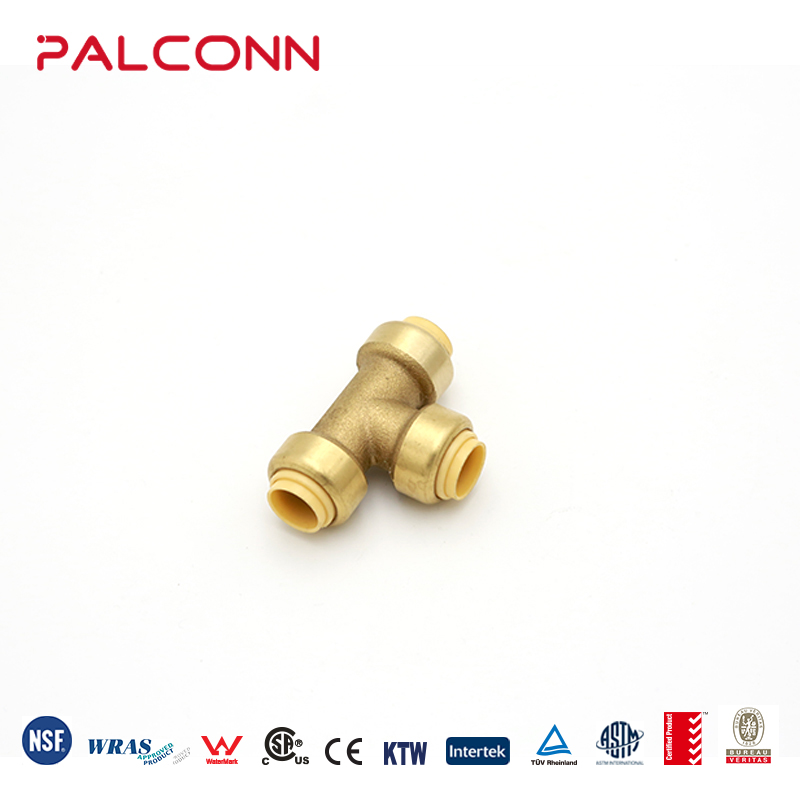 PUSH FIT Quick Connection Fittings for PEX Pipe DZR BRASS