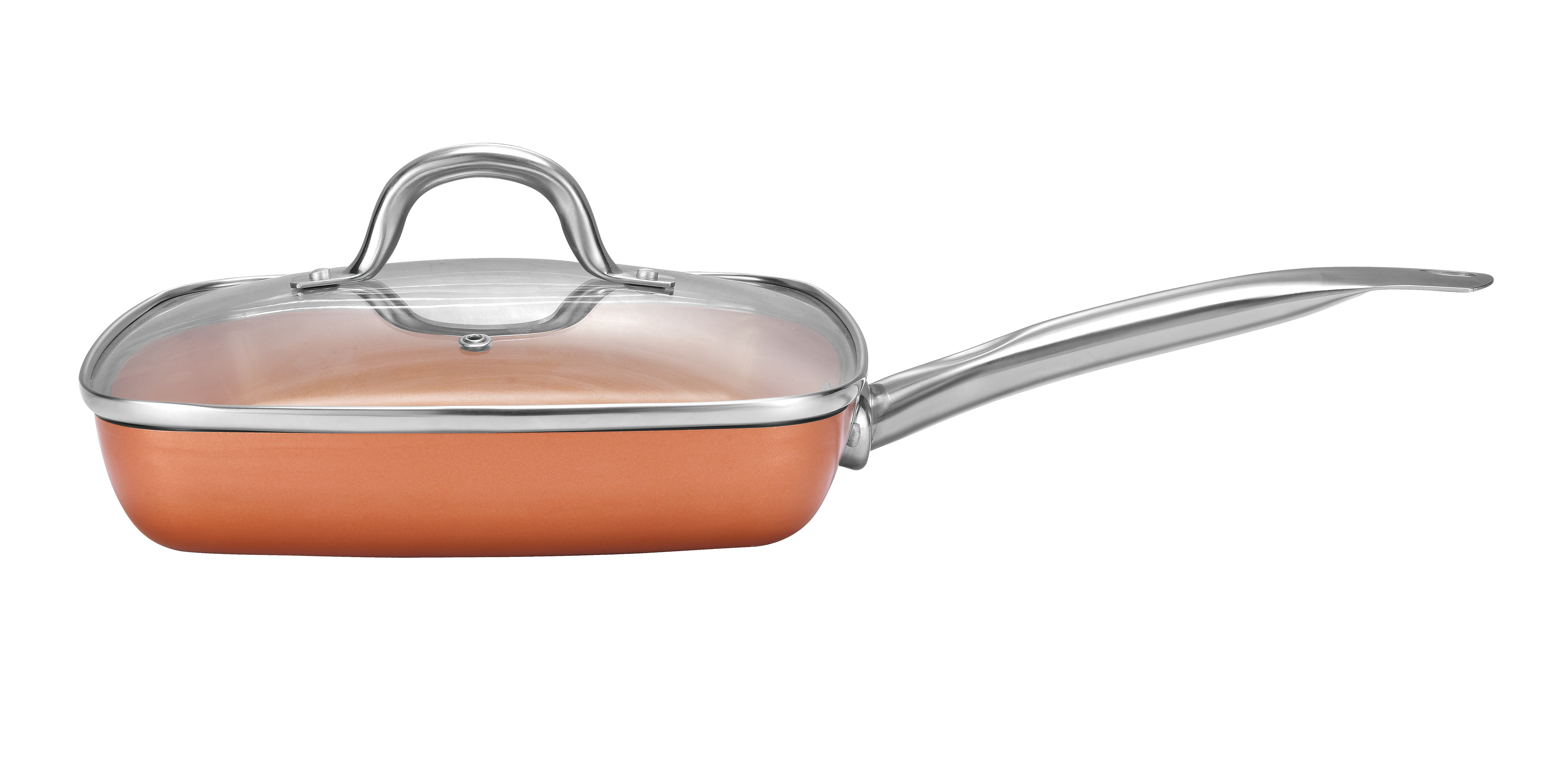 Copper coating cookware Aluminum Square Pan Set
