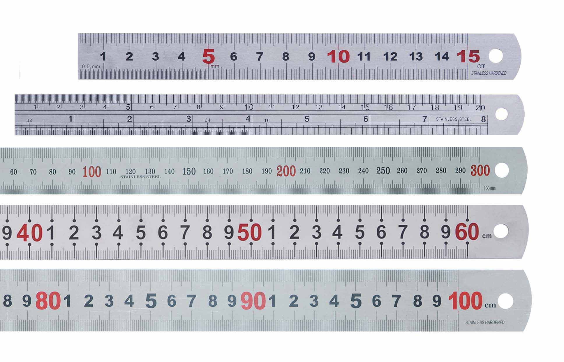 stainless steel ruler