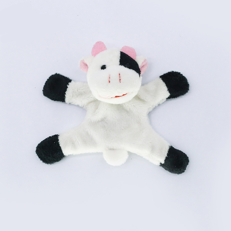 Stuffed plush cow animal fridge magnet toy