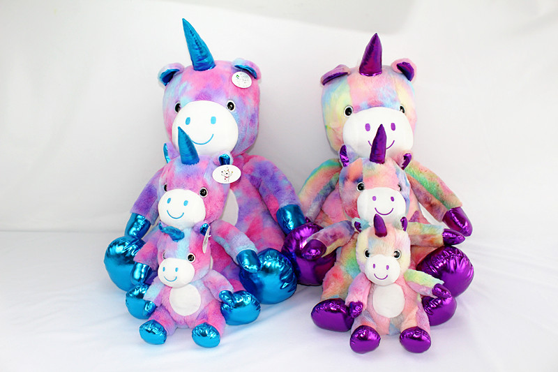 Plush toy unicorn