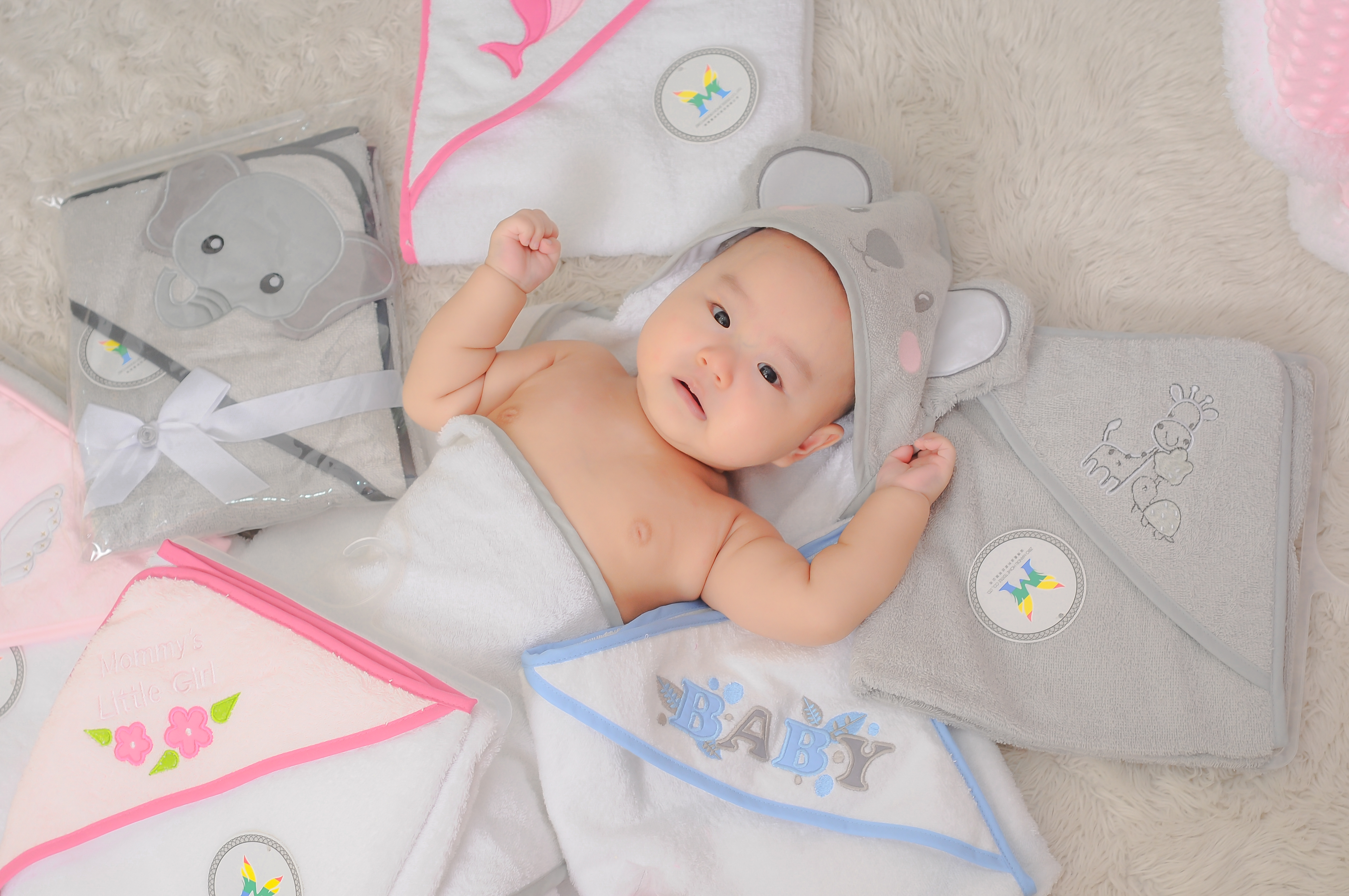 baby hooded towels