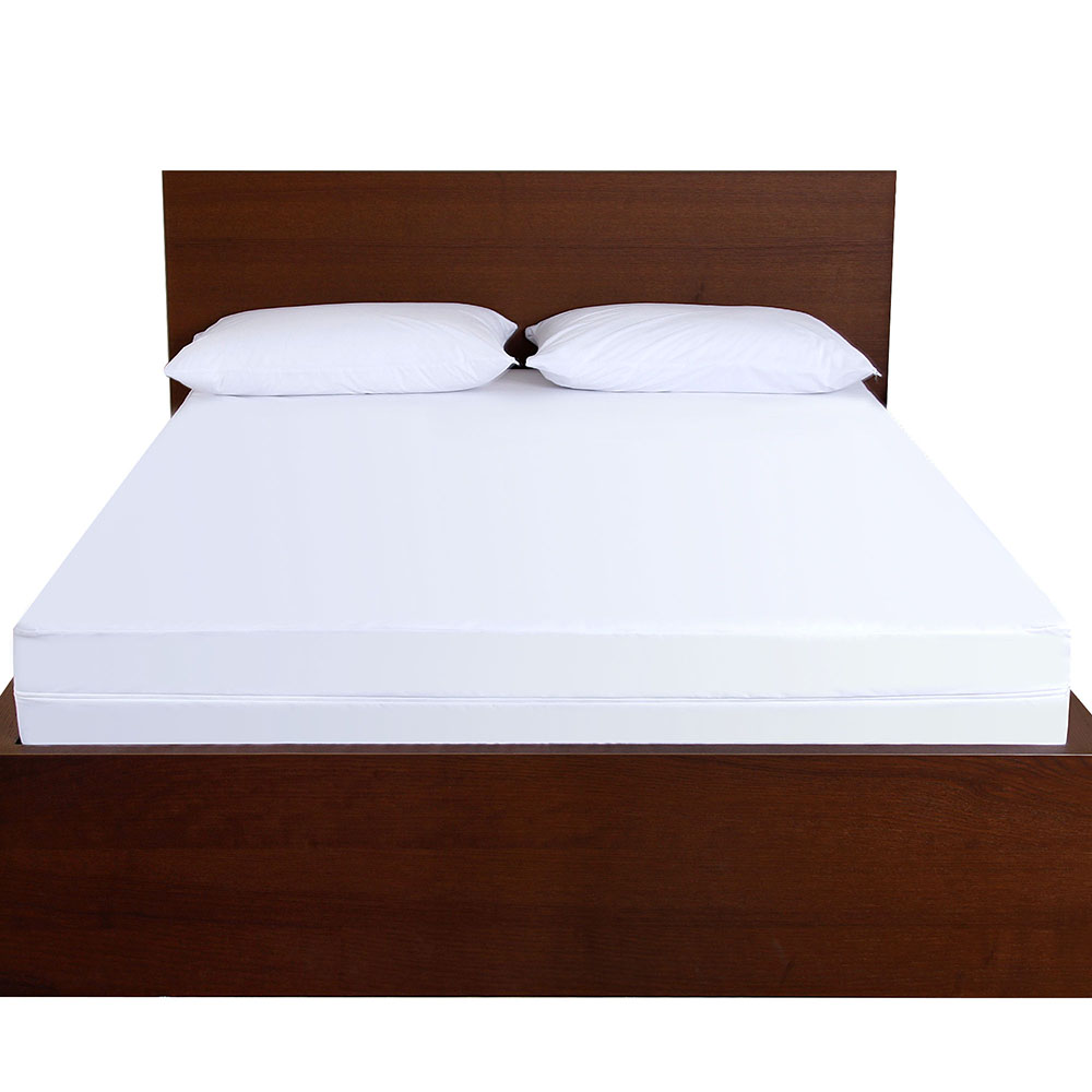 1 sides waterproof mattress encasement with zipper closure