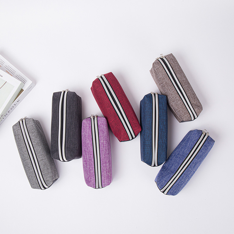 Double zipper pencil case