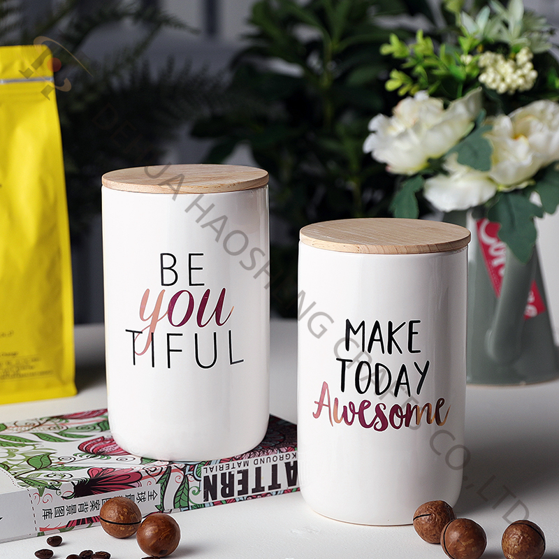 Ceramic Jar with decal