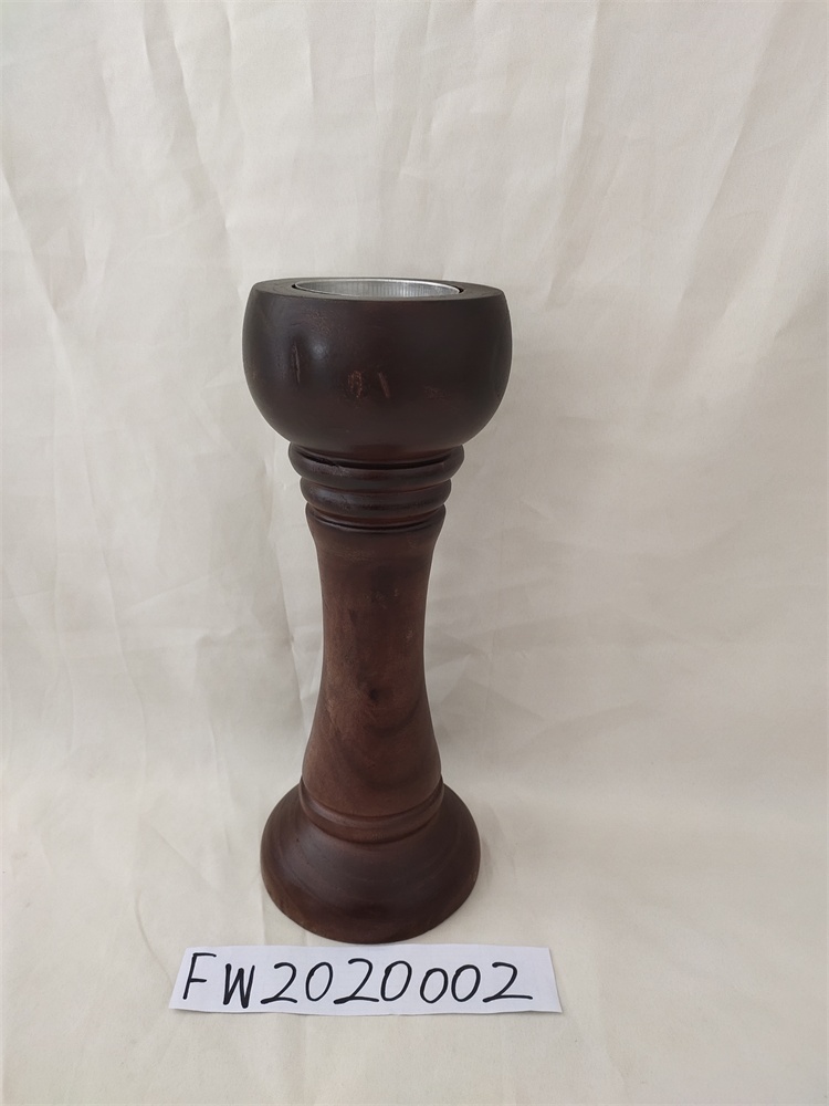 wooden candle holder
