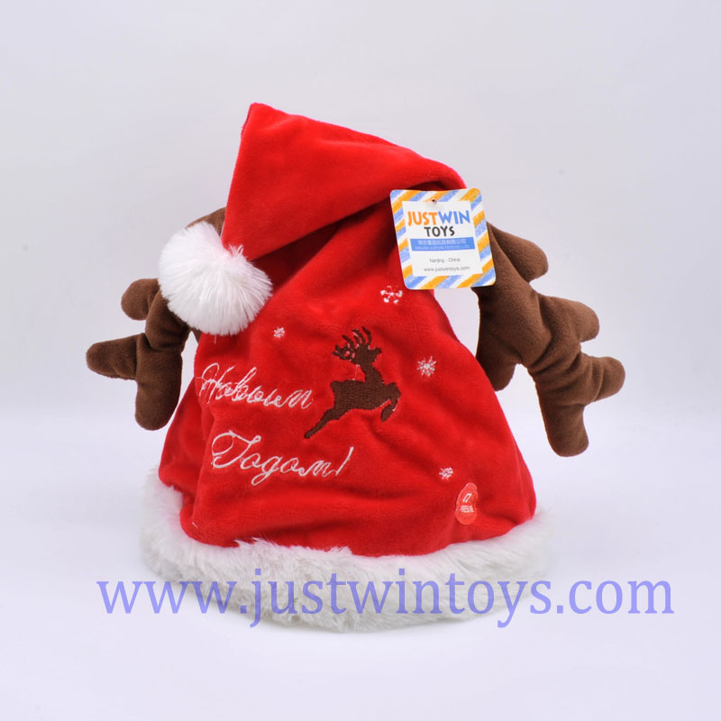 Chrtimas hat singing and flapping