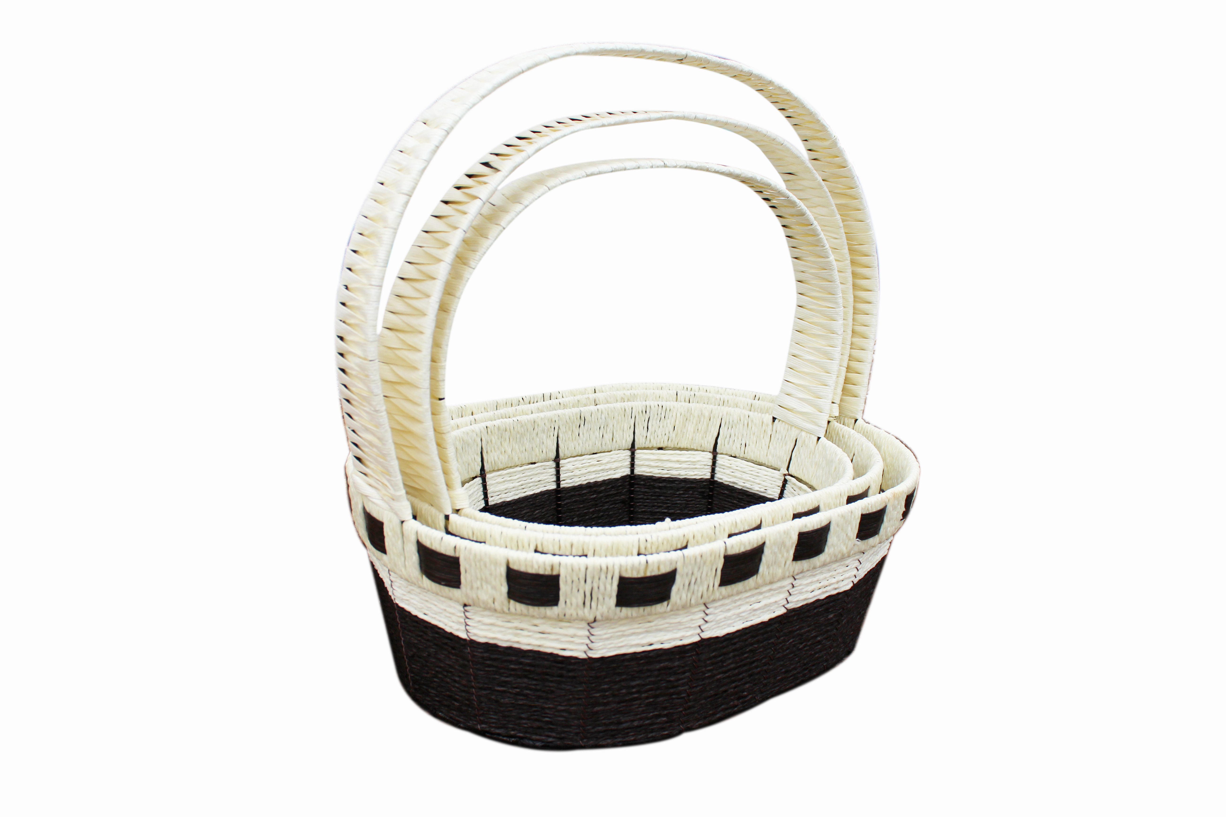 Woven flower basket