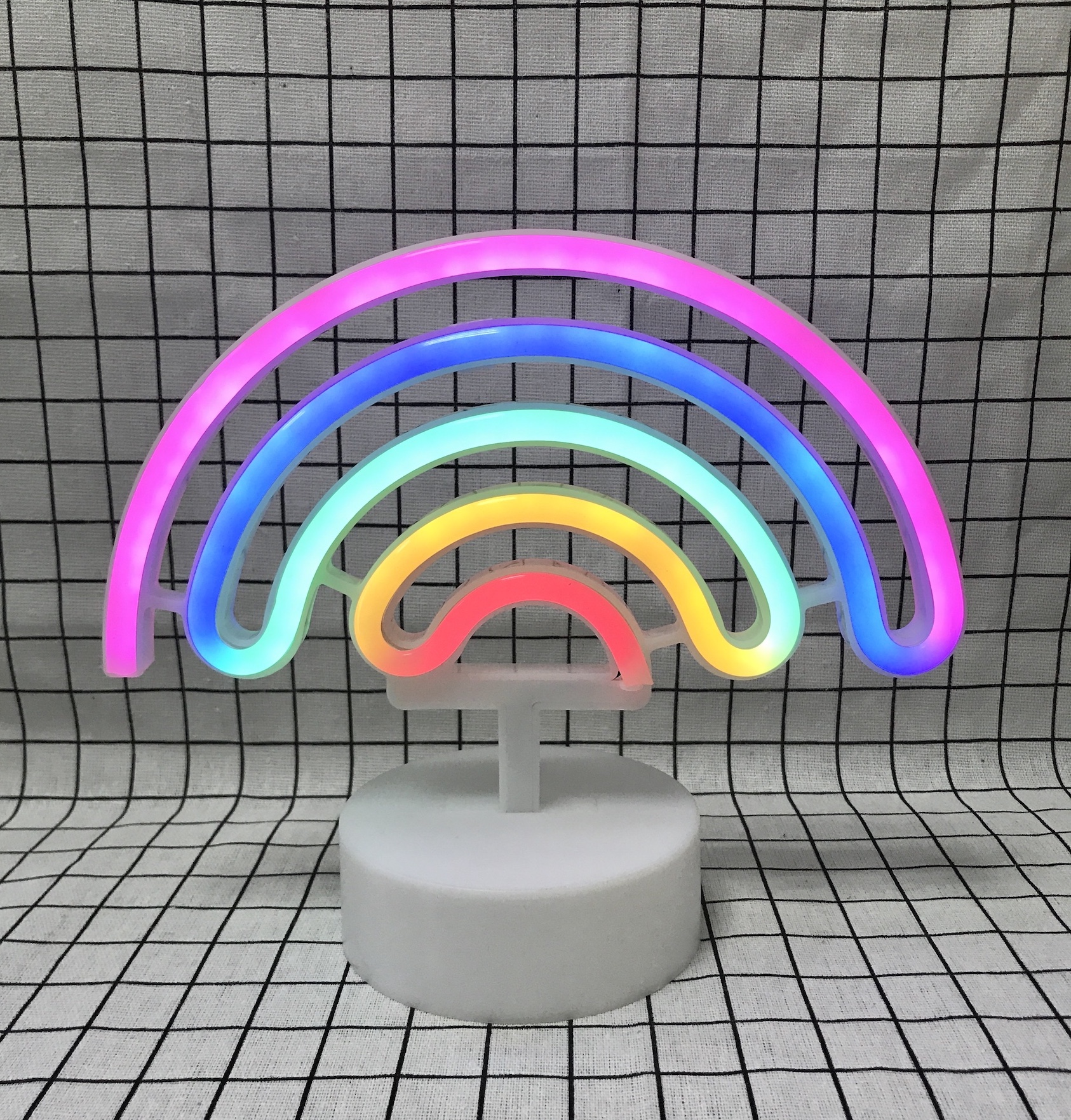 Rainbow neon light