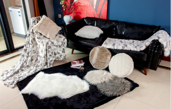 Home decor fake fur products
