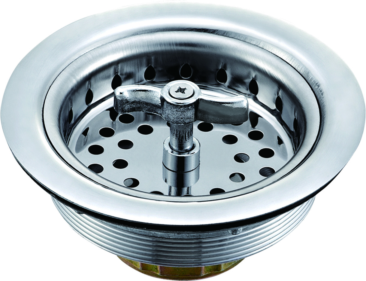 Twist-N-Lock Kitchen Sink Basket Strainer