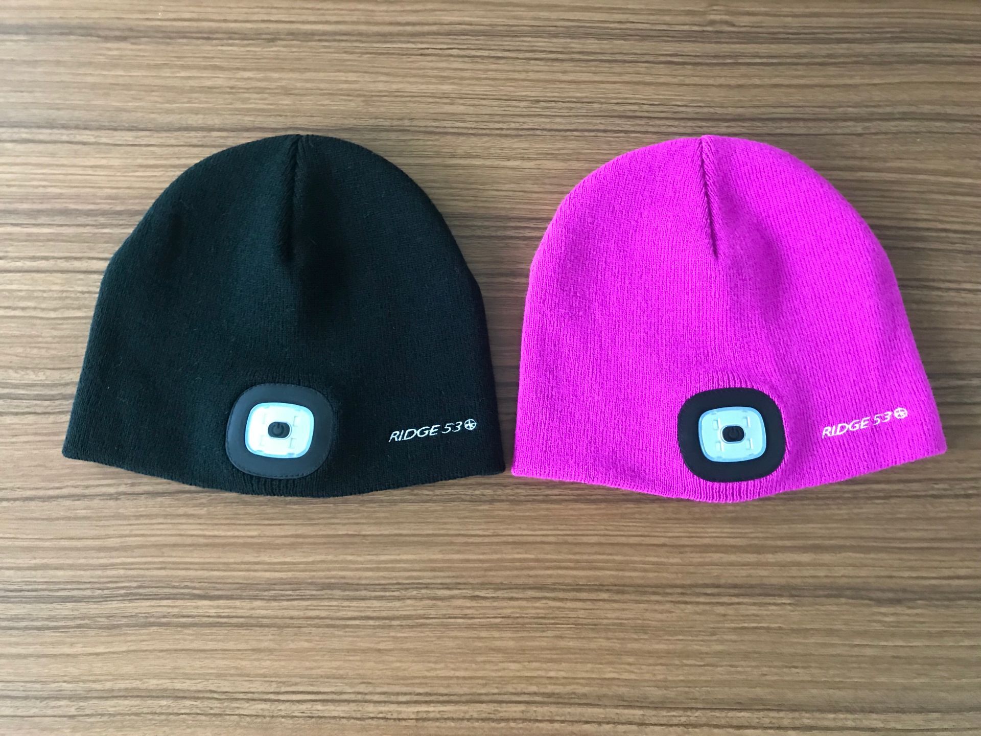 Knitted hat with led light