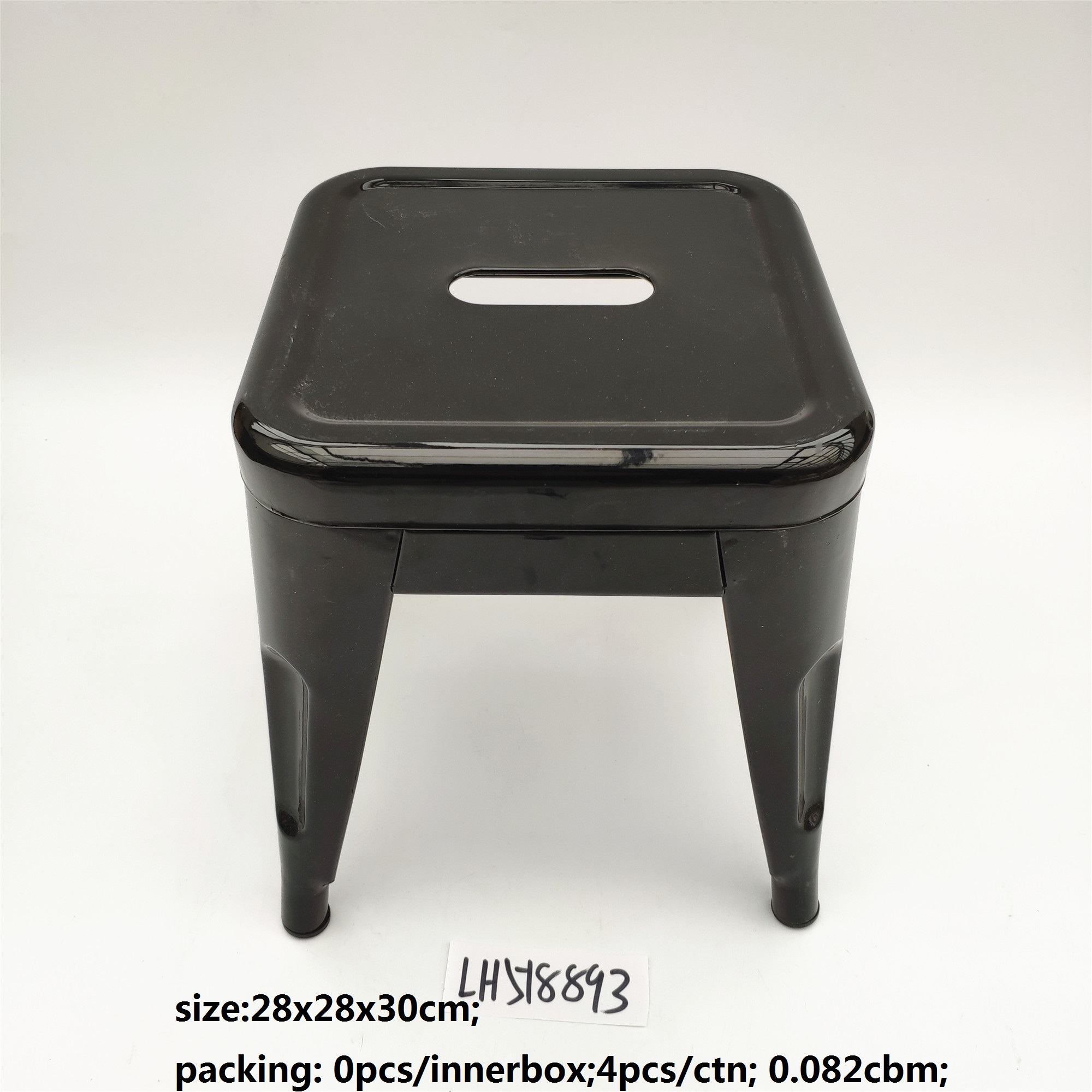 European modern style stackable metal sheet chair